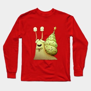 Christmas snail Long Sleeve T-Shirt